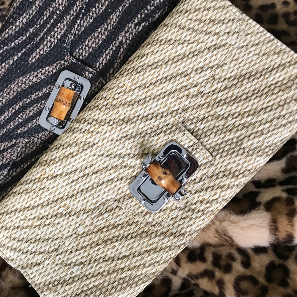 Cream Tribal Clutch